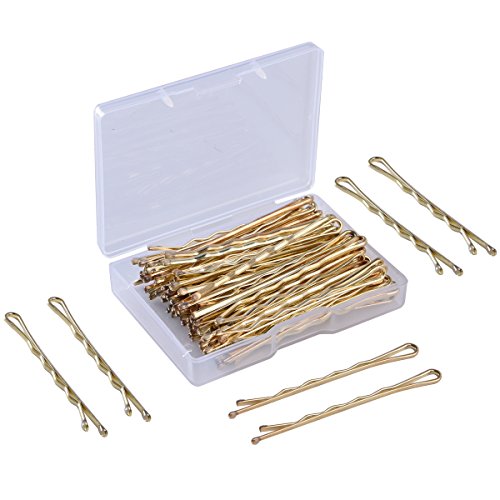 Product Cover KangSong 2.5 inches Metal Bobby Pins Hair Clips for Hair Decoration (62Pcs Gold)