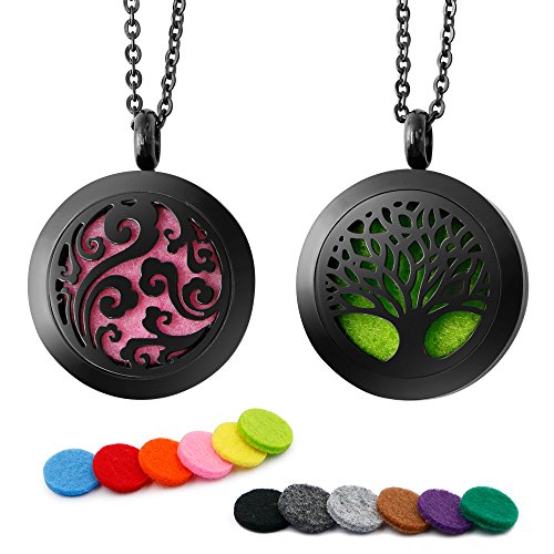 Product Cover RoyAroma 2PCS Aromatherapy Essential Oil Diffuser Necklace Pendant Locket Jewelry, 24