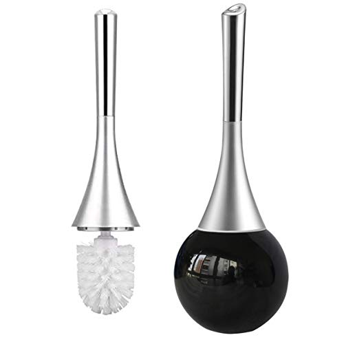 Product Cover H-risen Toilet Brush With 304 Stainless Steel Base + ABS Plastic Handle (Black)