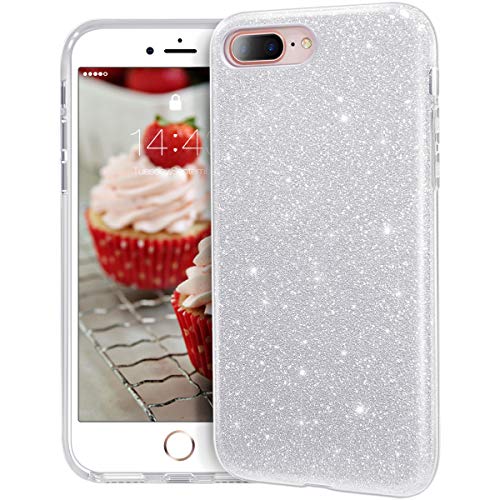 Product Cover MATEPROX iPhone 8 Plus case,iPhone 7 Plus Glitter Bling Sparkle Cute Girls Women Protective Case for iPhone 7 Plus/8 Plus 5.5
