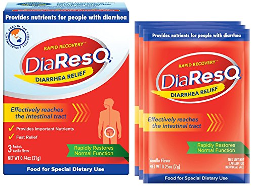 Product Cover DiaResQ Rapid Recovery Diarrhea Relief - 3 Packets, Pack of 2