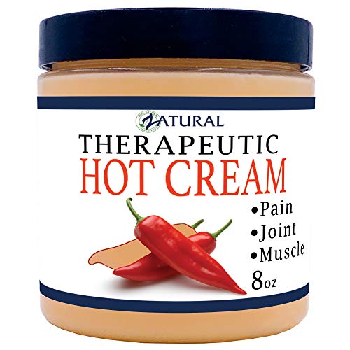 Product Cover Organic Hot Cream-Cellulite Cream-Muscle Rub-Slimming Cream-Pain Relief-Body Wraps-Belly Fat-Skin Firming & Weight Loss-Professional Therapeutic Grade-Doctor Formulated (8 Ounce)