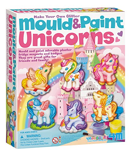Product Cover 4M Unicorns Mold & Paint Kit - DIY Paint Arts & Crafts Sculpture Kit for Kids - Fridge, Locker, Party Favors, Project Gifts for Boys & Girls