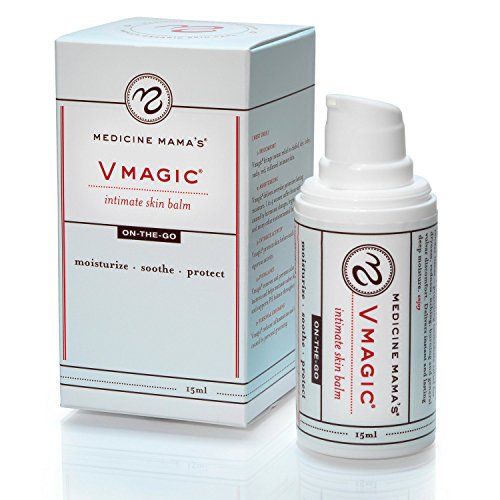 Product Cover Vmagic Organic Vulva Cream & Intimate Skin Care, Feminine Irritation Relief- Relieves Dryness, Itching, Burning, Redness, Chafing, Odor, Menopause Symptoms - Estrogen Free (15ml Pump)
