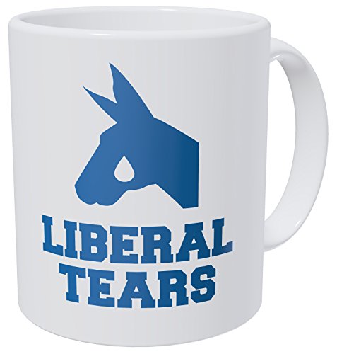Product Cover Wampumtuk Liberal Tears 11 Ounces Funny Coffee Mug AA Class Ultra White 390 Grams Ceramic.