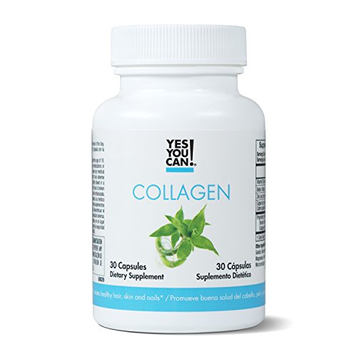 Product Cover Yes You Can! Collagen - Supports Healthy Joints and Skin, Contains Biotin, Vitamin D3, Zinc, Copper and Silica - Colágeno para Articulaciones, Huesos, Cabello y Uñas Saludables - 30 Capsules