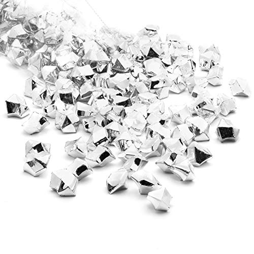 Product Cover Acrylic Gems Ice Crystal Rocks for Vase Fillers, Party Table Scatter, Wedding, Photography, Party Decoration, Crafts by Royal Imports, 1 LB (Approx 180-200 gems) - Silver