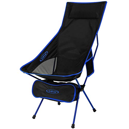 Product Cover G4Free Lightweight Portable Chair Outdoor Folding Backpacking Camping Lounge Chairs for Sports Picnic Beach Hiking Fishing (Dark Blue)