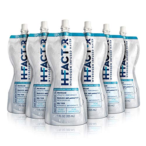 Product Cover HFactor Hydrogen Infused Pure Drinking Water, Pre Or Post Workout Recovery Drink, 11 Fl Oz (24 Pack), Molecular Hydrogen Supports Athletic Performance Delivers Antioxidant, Packaging May Vary
