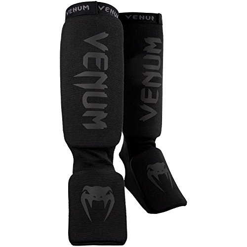 Product Cover Venum Kontact Shinguards - Black/Black, One Size