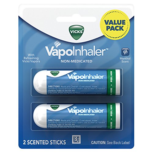 Product Cover Vicks Vapoinhaler Portable Nasal Inhaler, 2Count, Non-Medicated Vapors to Breathe Easy