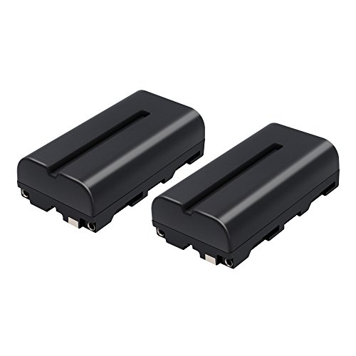 Product Cover TURPOW NP-F550 NP-F570 NP-F530 NP-F330 Battery [ 2 Pack, 2900mAh ] Compatible with Sony CCD-RV100 CCD-RV200 CCD-SC5 CCD-SC6 CCD-SC55 CCD-SC65 CCD-TRV66 CCD-TRV67 DCM-M1 DCR-SC100 LED Video Light