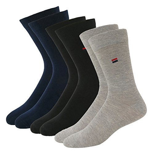 Product Cover NAVYSPORT Men's Cotton Business Formal Socks (Multicolour, Free Size) - Pack of 3