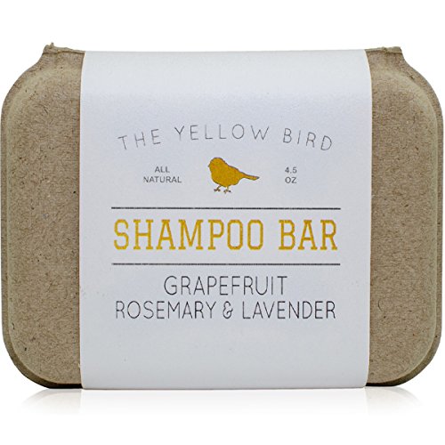 Product Cover Solid Bar Shampoo Soap. Grapefruit, Rosemary, and Lavender. Mild Natural and Organic Ingredients. Sulfate Free. Gentle Scalp + Hair Care
