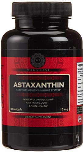 Product Cover Astaxanthin 10mg 180 Softgels. Powerful Antioxidant & Anti-inflammatory Keto Carotenoid. Natural Algae Supplement. Recommended for: Skin, Joint, Brain, Eye, Cardiovascular & Immune System.