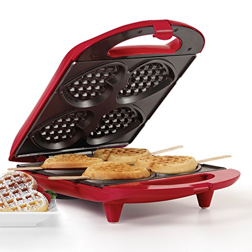 Product Cover Holstein Housewares HF-09031R Non-Stick Heart Waffle Maker, Red