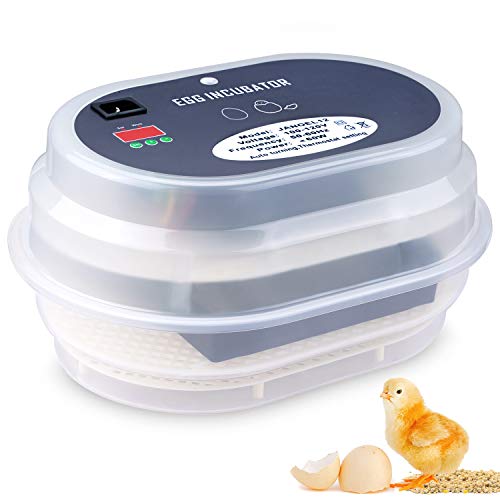 Product Cover Egg Incubator, HBlife 9-12 Digital Fully Automatic Incubator for Chicken Eggs, Poultry Hatcher for Chickens Ducks Goose Birds