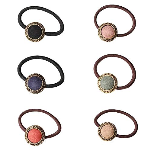 Product Cover Casualfashion 6Pcs Elastic Hair Ties Rope Ponytail Holder Female Women Girls Hair Accessories