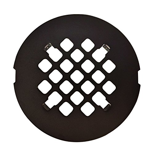 Product Cover Oil Rubbed Bronze Round SNAP-IN Shower Drain Grate 4-1/4