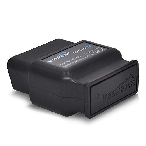 Product Cover Veepeak OBDCheck BLE OBD2 Bluetooth Scanner Auto OBD II Diagnostic Scan Tool for iOS & Android, Bluetooth 4.0 Car Check Engine Light Code Reader Supports Torque, OBD Fusion app