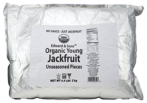 Product Cover Edward & Sons Organic Vegan Meatless Alternative Young Jackfruit, Unseasoned, 4.4 Pounds