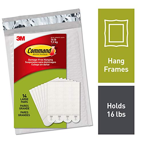 Product Cover Command Picture Hanging Strips, Decorate Damage-Free, 14 pairs (28 strips), Indoor Use, White (PH206-14NA)
