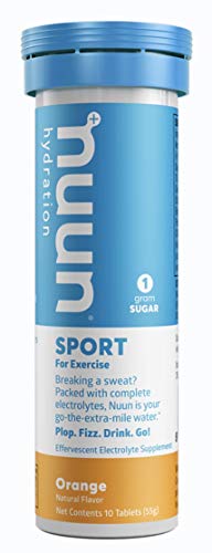Product Cover Nuun Sport: Orange Electrolyte Enhanced Drink Tablets (6 Tubes of 10 Tabs) Previously Nuun Active