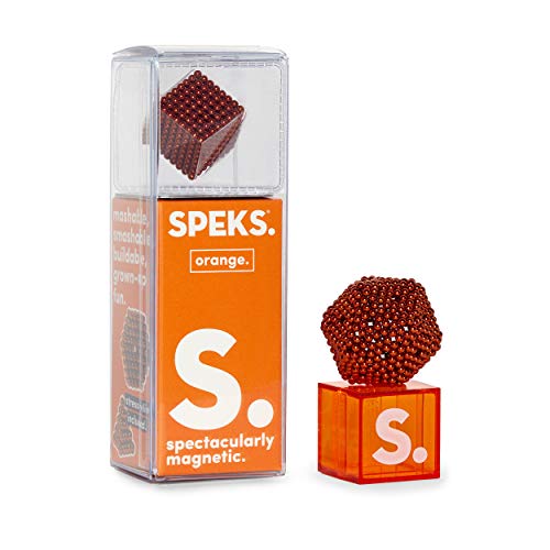 Product Cover Speks Magnetic Balls - Classic Orange Set of 512 (2.5mm) - Fun Stress Relief Desk Toy for Adults - Mashable Smashable Buildable