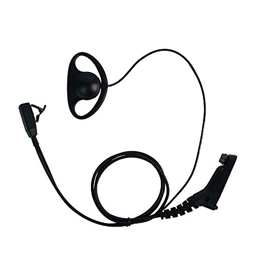 Product Cover Caroo D Shape Earpiece Headset for Motorola Radio APX4000 APX6000 APX7000 APX8000 XPR6350 XPR6550 XPR7350 XPR7550 APX 4000 6000 7000 8000 XPR 7550 7350 6550 6350, Surveillance Headset