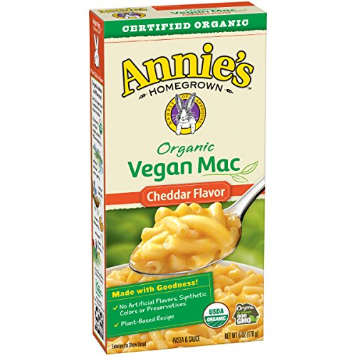 Product Cover 12 Boxes - Annie's Organic Vegan Mac Cheddar Flavor Pasta and Sauce, 6 oz
