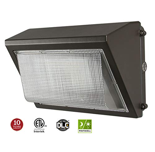 Product Cover LED Wall Pack with Dusk-to-dawn Photocell, 60W Waterproof Outdoor Commercial Lighting Fixture, 200-300W HPS/MH Replacement, 5000K 7200lm 100-277Vac ETL DLC Listed 10-year Warranty by Kadision