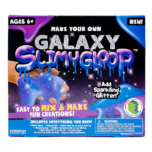 Product Cover Slimygloop Make Your Own Galaxy DIY Slime Kit by Horizon Group Usa, Mix & Create Stretchy, Squishy, Gooey, Putty, Purple Starry Slime- Galaxy