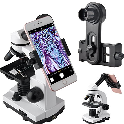 Product Cover Gosky Microscope Lens Adapter, Microscope Smartphone Camera Adaptor - for Microscope Eyepiece Tube 23.2mm, Built-in WF 16mm Eyepiece - Capture and Record The Beauty in The Micro World