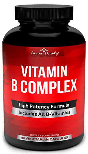 Product Cover Super B Complex Vitamins - All B Vitamins Including B12, B1, B2, B3, B5, B6, B7, B9, Folic Acid - Vitamin B Complex Supplement for Stress, Energy and Healthy Immune System - 90 Vegetarian Capsules