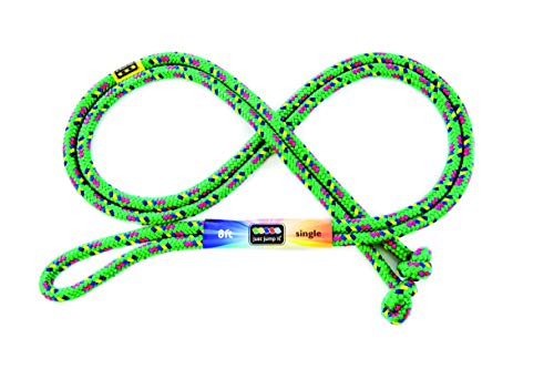 Product Cover Just Jump It 8 Foot Single Jump Rope - Active Outdoor Youth Fitness - Green Confetti
