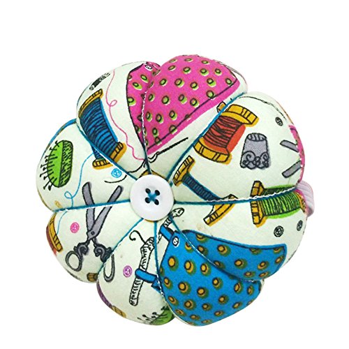 Product Cover D&D Pin Cushion Wrist Pumpkin Pin Cushions Wearable Sewing Needle Pincushions for Needlework - Sewing Pattern Green
