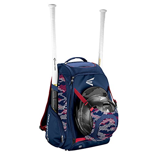 Product Cover EASTON WALK-OFF IV Bat & Equipment Backpack Bag | Baseball Softball | 2020 | Stars & Stripes | 2 Bat Sleeves | Vented Shoe Pocket | External Helmet Holder | 2 Side Pockets | Valuables Pocket | Hook