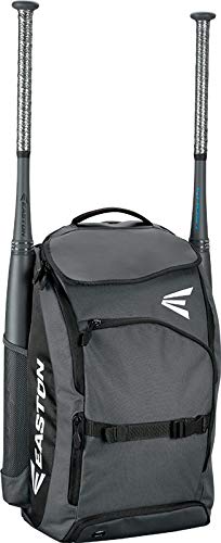 Product Cover EASTON PROWESS Bat & Equipment Softball Backpack Bag | Designed for Female Athletes | 2019 | Black | 2 Bat Sleeves | Vented Shoe Pocket | Top Pocket | Flip Up Mirror | Helmet Strap | Fence Hook