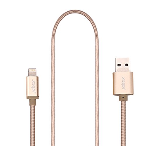 Product Cover Jabox 2 meter long nylon braided fast charging usb and sync cable for apple iphone