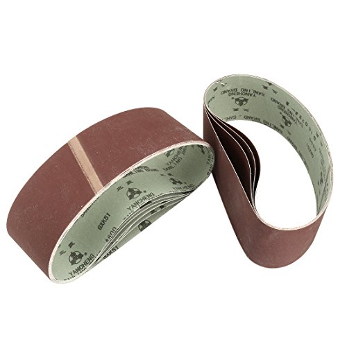 Product Cover uxcell 3-Inch x 21-Inch 600 Grit Tape Joint Aluminum Oxide Sanding Belt 10pcs