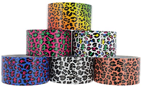 Product Cover RAM-PRO Leopard Series Duct Tape Assorted Colors Pack-6, 1.88