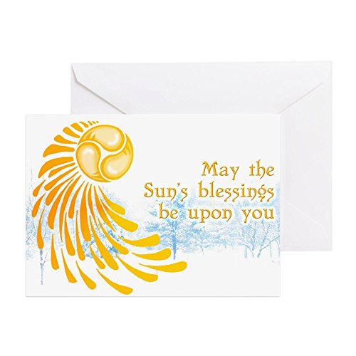 Product Cover CafePress - Solstice Swirl (Pk Of 20) - Greeting Card (20-pack), Note Card with Blank Inside, Birthday Card Matte