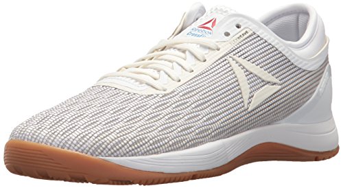 Product Cover Reebok Women's Crossfit Nano 8.0 Flexweave Cross Trainer, White/Classic White/Excellent Red/Blue/Gum, 9.5 M US