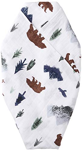 Product Cover Saranoni Swaddle Blanket Luxury Decorative Baby Muslin Swaddle Blankets (Yosemite)