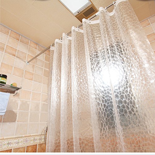 Product Cover AooHome 36x72 Inch Shower Curtain Liner, EVA 3D Water Cube Shower Curtain with Bottom Magnets, Waterproof, Heavy Duty, Semi Transparent
