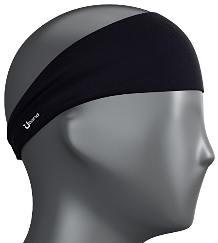 Product Cover Self Pro Mens Headband - Guys Sweatband & Sports Headband for Running, Cross Training, Racquetball, Working Out - Performance Stretch & Moisture Wicking