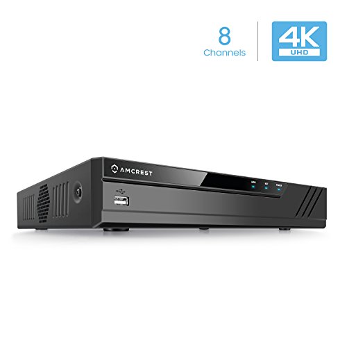 Product Cover Amcrest NV4108-HS 4K NVR (8CH 1080p/3MP/4MP/5MP/6MP/8MP) Network Video Recorder - Supports up to 8 x 8-Megapixel IP Cameras @30fps Realtime, Supports up to 6TB HDD (Not Included) (No Built-in WiFi)