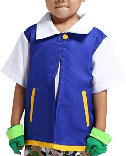 Product Cover LAYSHOWCOS Anime Trainer Costume Hoodie Jacket Shirt Gloves Hat Cosplay Sets