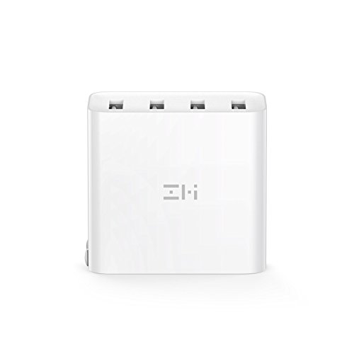 Product Cover ZMI PowerPlug 4-Port 35W USB Wall Charger Power Adapter, Portable with Foldable Prongs for iPhone, iPad, Samsung Galaxy, and More