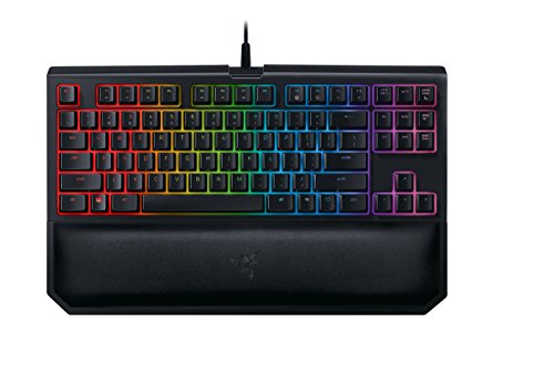 Product Cover Razer BLACKWIDOW TE Chroma V2 Mechanical Gaming Keyboard: Green Key Switches - Tactile & Clicky - Chroma RGB Lighting - Magnetic Wrist Rest - Programmable Macro Functionality - Matte Black